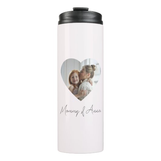 Custom Name & Photo | Personalized Thermal Tumbler Thermosbecher (Vorderseite)