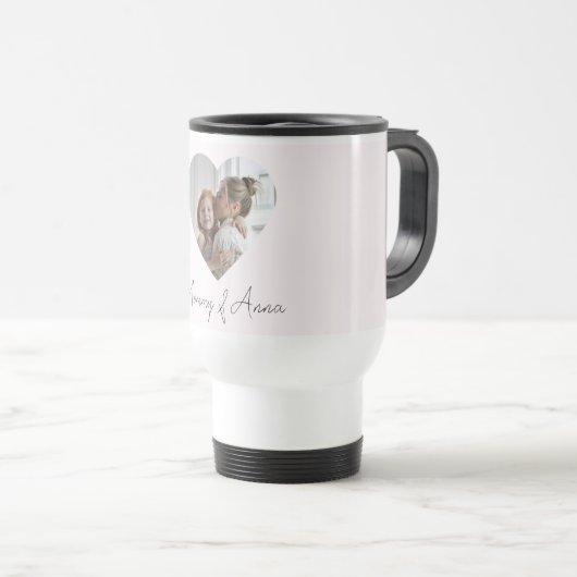 Custom Name & Photo | Personalized Travel Mug Gift Reisebecher (VorderseiteRechts)