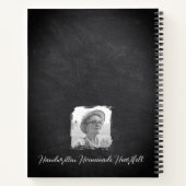 Custom Name & Photo Recipe Keeper Chalkboard Notizblock (Rückseite)