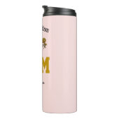 Custom Name Pickleball Mom Modern Sports Gift Pink Thermosbecher (Nach rechts gedreht)