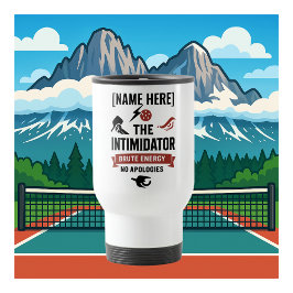 Custom Name Pickleball Travel Mug Intimidator Reisebecher