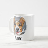 Custom Name & Picture | Dog Cat Lover Gift Pet’s Kaffeetasse (Vorderseite Links)