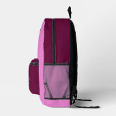 Custom Name Pink Girls Back to School Bedruckter Rucksack (Rechts)