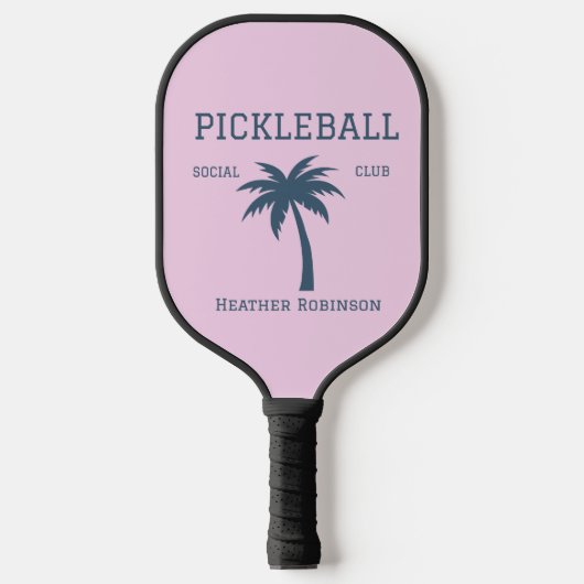 Custom Name Pink  Pickleball Schläger (Vorderseite)