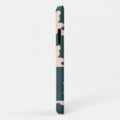 Custom name pink teddy bear silhouette Case-Mate iPhone hülle (Hinten/Rechts)