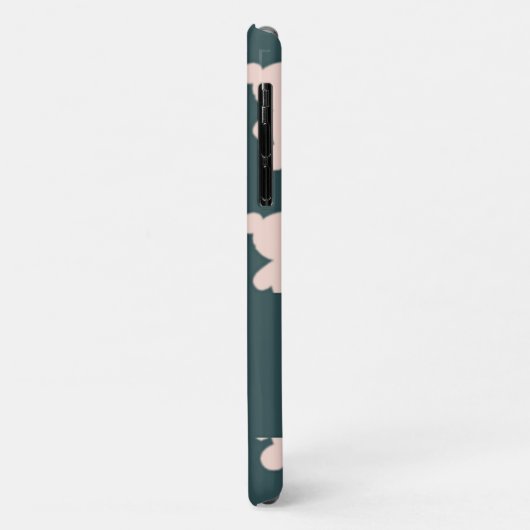 Custom name pink teddy bear silhouette Case-Mate iPhone hülle (Hinten/Links)