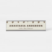 Custom Name Plate | Personalized Desk Name Plate Schreibtischnamensplakette (Vorderseite )