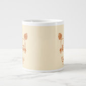 Custom Name Poodle Ornament – Handdrawn Dog Gift Jumbo-Tasse (Vorderseite)