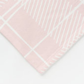 Custom name pretty litlle bee flying happily pink fleecedecke (Ecke)