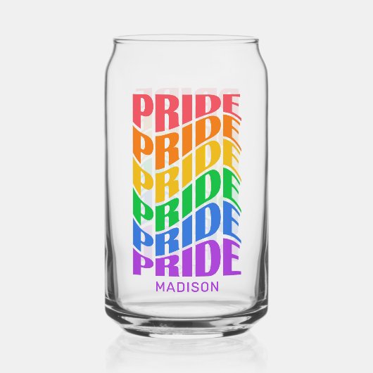 Custom Name Pride Dosenglas (Rückseite)
