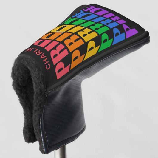 Custom Name Pride Golf Headcover (3/4 Vorderseite)