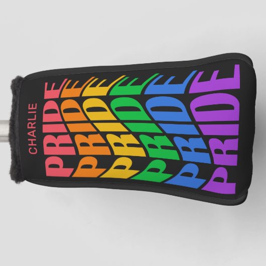 Custom Name Pride Golf Headcover (Vorderseite)