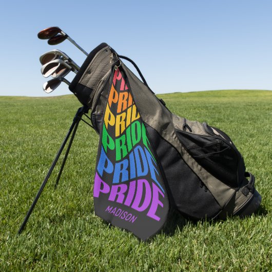 Custom Name Pride Golfhandtuch (Gras)