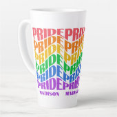 Custom Name Pride Milchtasse (Linke Ecke)