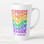 Custom Name Pride Milchtasse (Rechts)