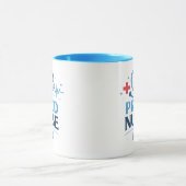 Custom Name Proud Nurse Coffee Mug Gift Tasse (Zentrum)