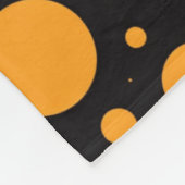 Custom Name Pumpkin Circles Fleece Blanket Gift (Ecke)