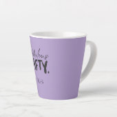 Custom Name - Purple Fabulous Fifty Latte Mug Milchtasse (Rechte Ecke)