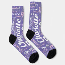 Custom Name Purple Pink Repeating Graffiti Pattern