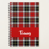 Custom name red pläd pattern planer (Vorderseite)
