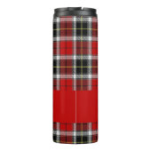 Custom name red pläd pattern thermosbecher (Rückseite)