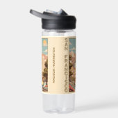 Custom Name Retro San Francisco Trinkflasche (Rechts)
