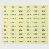 Custom Name Retro Stick of Butter Funny Foodie Geschenkpapier (Flach)