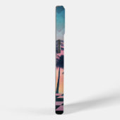 Custom Name Retro Synthwave Sunset Palm Trees Case-Mate iPhone Hülle (Rückseite / Rechts)