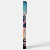 Custom Name Retro Synthwave Sunset Palm Trees Case-Mate iPhone Hülle (Rückseite / Rechts)