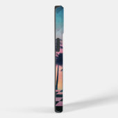 Custom Name Retro Synthwave Sunset Palm Trees Case-Mate iPhone Hülle (Rückseite / Rechts)