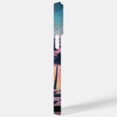 Custom Name Retro Synthwave Sunset Palm Trees Case-Mate iPhone Hülle (Rückseite / Rechts)