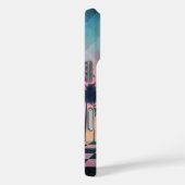 Custom Name Retro Synthwave Sunset Palm Trees Case-Mate iPhone Hülle (Rückseite / Rechts)