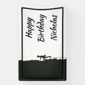 Custom Name Rock Mountain Climber Banner (Vertikal)