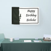 Custom Name Rock Mountain Climber Banner (Messe)