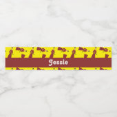 Custom name samurai warrior pattern wasserflaschenetikett (Einzelnes Label)