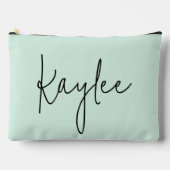 Custom name script birthday pouch gift for her mom zubehörtasche (Vorderseite)