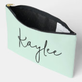 Custom name script birthday pouch gift for her mom zubehörtasche (Offen)