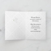 Custom Name Seventh Anniversary Baptism Blessings Karte (Innenseite)