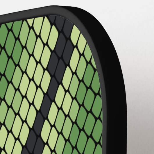 Custom Name Snake Animal Print Pattern Classic Pickleball Schläger (Linke Seite)