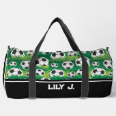Custom Name Soccer Duffle Bag (Vorderseite)