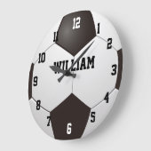 Custom Name Soccer Football Große Wanduhr (Winkel)