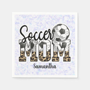 Custom Name Soccer Mom Mother's Day Serviette