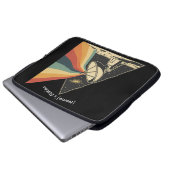 Custom [Name] Space Station Laptop Sleeve (Vorne Knopf)