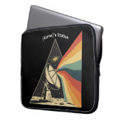 Custom [Name] Space Station Laptop Sleeve (Vorderseite Links)