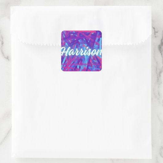 Custom Name Sticker – Harrison – Personalized Labe (Tasche)