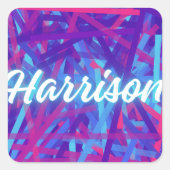 Custom Name Sticker – Harrison – Personalized Labe (Vorderseite)