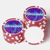 Custom Name Sticker – Harrison – Personalized Labe Pokerchips (Stapel)
