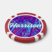 Custom Name Sticker – Harrison – Personalized Labe Pokerchips (Einzeln)
