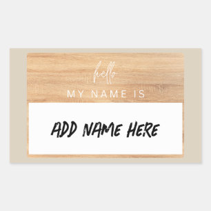 Custom Name Sticker Hello My Name Is Label Party