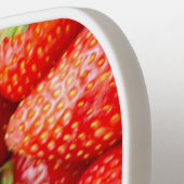 Custom Name Strawberries Pickleball Schläger (Linke Seite)